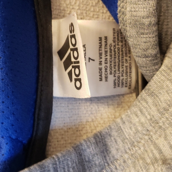ADIDAS BOYS PULL-OVER HOODIE. Perfect condition. - Picture 6 of 6
